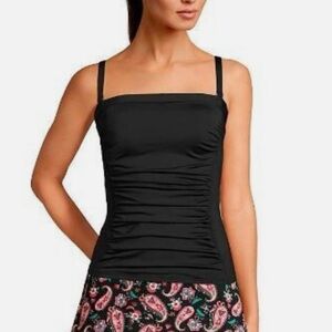 🐡 Lands' End Bandeau Tankini Swimsuit Top